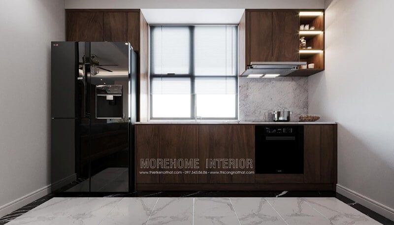 Thiết kế nội thất phòng bếp chung cư